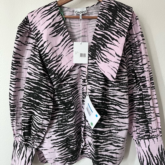 GANNI collared blouse - SOLD - Picture 2 of 4